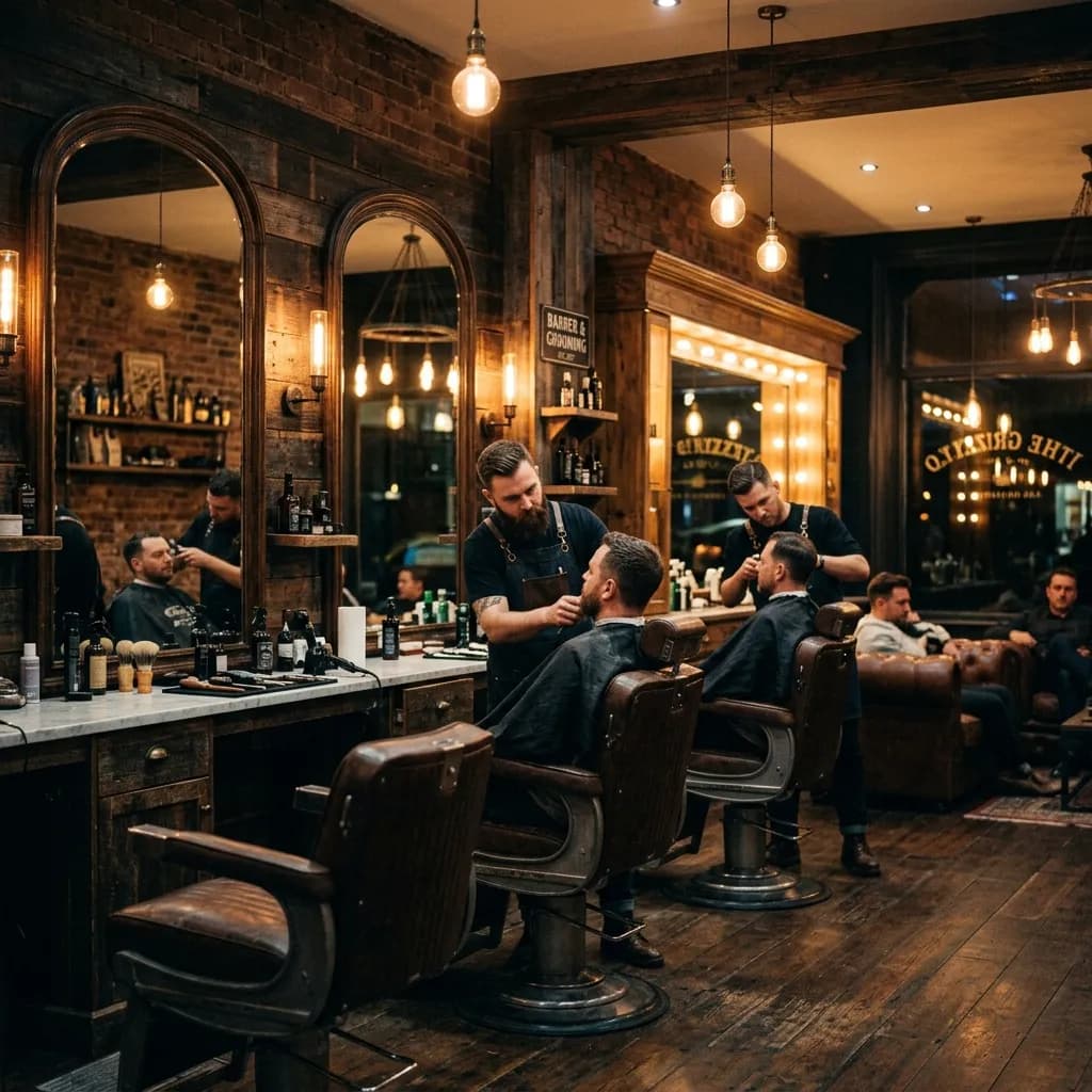 Barber shop interior